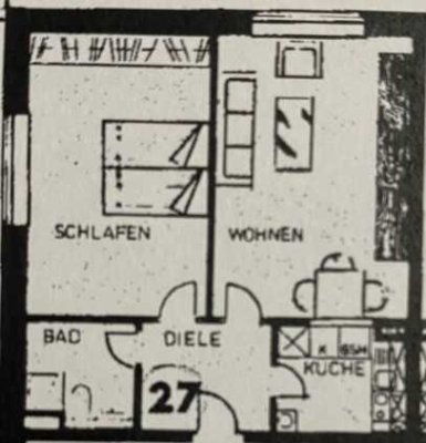 Gepflegte 2-Zimmer-Wohnung im 3. OG in Wedel