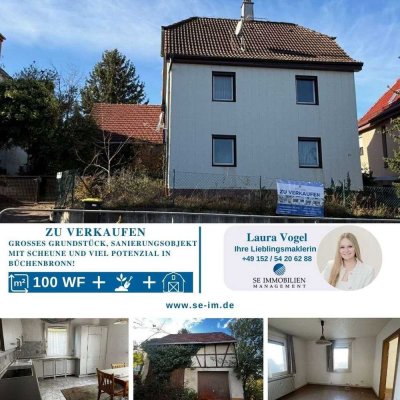 Großes Grundstück, Sanierungsobjekt mit Scheune und viel Potenzial in Büchenbronn