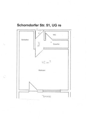 1-Zimmer Wohnung in Reichenbach an der Fils - EBK und Terrasse teilmöbiliert