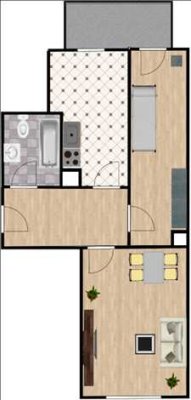 2-Zimmer-Wohnung mit Balkon