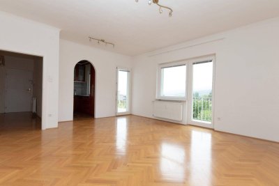 BADEN bei Wien: Grün+Ruhe+Best+Lage mit FERNBLICK: 3 große Zimmer +Terrasse mit 13m² (im letzten Stock)