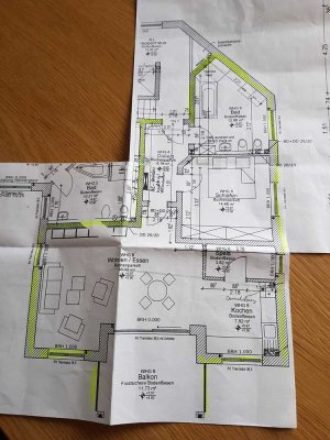 Gepflegte Wohnung mit zwei Zimmern sowie Balkon und Einbauküche in Pocking