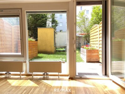 3 ZIMMER GARTENWOHNUNG | RUHE | VIEL STAURAUM | TERRASSE | 2 WC | GARAGE | EINBAUKÜCHE