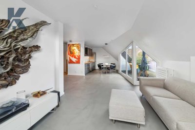 Preisreduzierung: Stylische Dachgeschoss-Maisonette mit Skyline-Blick über Köln