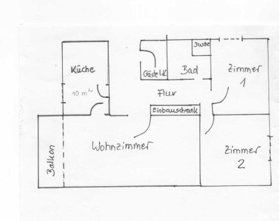 Schöne 3-Raum-Wohnung mit EBK und Balkon in Dortmund-Körne