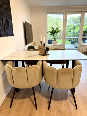 Exklusive, teilmöblierte 2-Zimmer Erdgeschosswohnung mit Garten in Leverkusen-Lützenkirchen