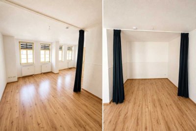 Moderne 1 Raum-Wohnung mit Deckenspots, Dusche, EBK, Waschmaschine & tollen Grundriss in Eutritzsch