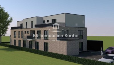 Rhauderfehn! Neubau Penthaus-Wohnung Nr. 9 mit Dachterrasse u. Stellplatz in zentraler Wohnlage!