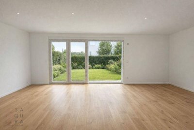 Modernes Neubau-Doppelhaus in Ziegelmassivbauweise