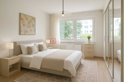 Top!! 3-Zimmer-Wohnung mit Einbauküche und Loggia in gepflegtem Ambiente