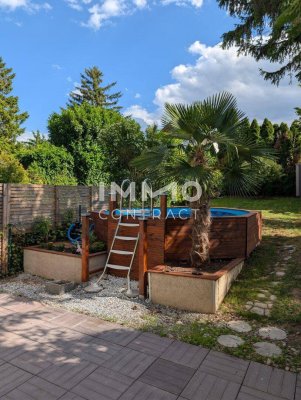 Der Hitze entkommen! Doppelhaushälfte mit Pool und 2 Carport-Plätzen