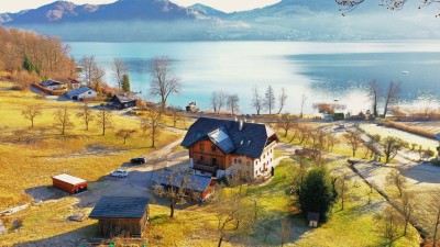 Wohnen, wo andere Urlaub machen – 2-Zimmer-Traumwohnung am Attersee mit Badeplatz