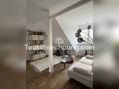 Tauschwohnung: Dachgeschoßwohnung im Grünen mit Blick auf Berlin