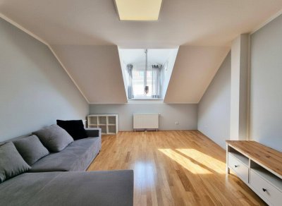 Galeriewohnung mit Dachterrasse in Ruhelage – urbanes Wohnen beim Naschmarkt