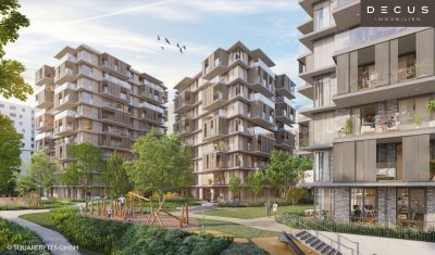 DREI ZIMMER + VILLAGE IM DRITTEN + BAUFELD 13 + ERSTBEZUG + EIGENTUMSWOHNUNGEN + STADTQUARTIER IM DRITTEN
