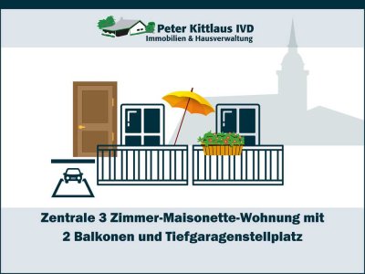 *Siegburg-Zentrum: Exklusives Wohnen im Herzen von Siegburg!
3 Zimmer Maisonette, Balkon, TG-Platz*