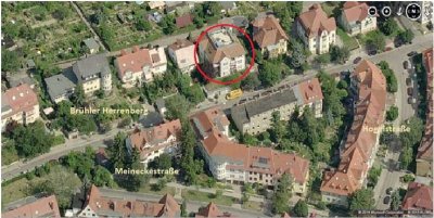Helle, ruhige und sanierte Zweizimmerwohnung mit Loggia und Einbauküche in der Brühler Vorstadt