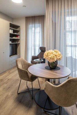 Neubau: Pflegeapartment mit Loggia