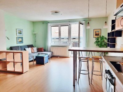 Ideal für 2 Studenten! Möblierte 3 Zimmer Wohnung mit Balkon in Innenhofruhelage + Garage - Innenstadt Krems