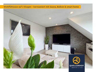 Wohlfühloase auf 2 Etagen – kernsaniert mit Sauna, Balkon & smarter Technik in Frechen-Buschbell