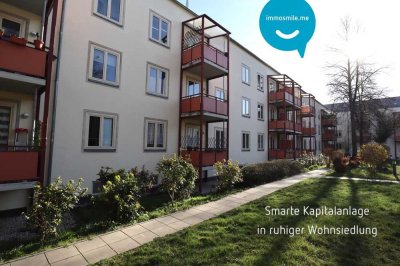 Kapitalanlage • vermietete 2-Zimmer • mit Balkon • Küche • ruhige Wohnsiedlung
