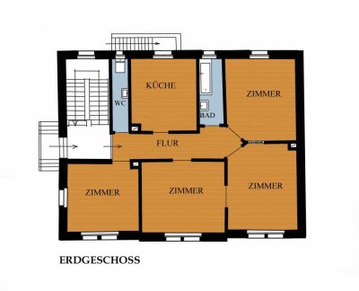 Helle 4 -Zimmer Wohnung mit Altbau Flair zentral in Weinheim