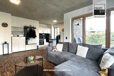 Stylisches Wohnen im Loftstil – 2-Zimmer-Wohnung mit Balkon und Tiefgarage