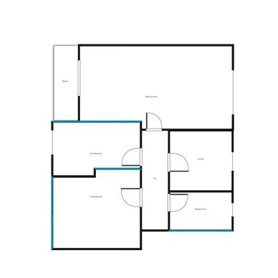 2. OG / 3 Zimmer mit Balkon ab sofort