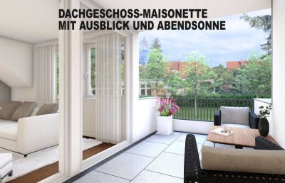 Stylische 3-ZKB-Dachgeschoss-Maisonette mit fantastischem Ausblick