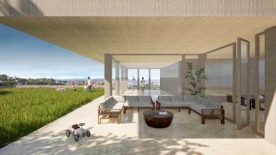 Atemberaubender Fernblick, beste Wohnlage:  Architektenvilla mit Einliegerwohnung im Bauhausstil
