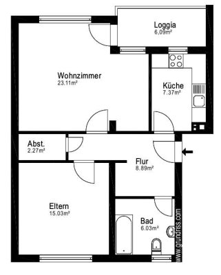 Provisionsfreie Eigentumswohnung zur Selbstnutzung ab Februar