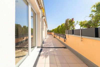 Über 3,5 m Raumhöhe - 30 m² Südterrasse – Wohnen auf einem neuen Niveau - Private Etage