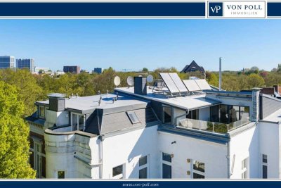 Exklusives Penthouse mit sonniger Dachterrasse in Uhlenhorst!