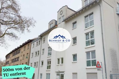 1-Zimmer-Wohnung in Erdgeschosslage | 500 Meter von der TU entfernt | Schmidt & Co. Immobilien
