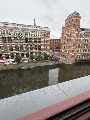 Loft mit Blick auf die Elster