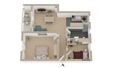 Vöhringen: Zentrale ruhige Wohnung kernsaniert nahe Ulm