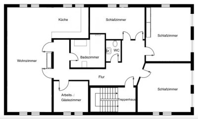 Großflächige Wohnung mit 5-Zimmern