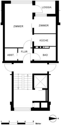 Schön geschnittene 2 Zimmer!