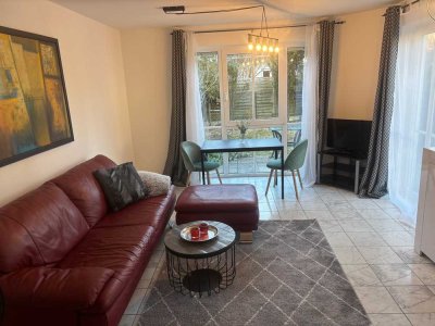 2 Zi. Gartenterrassenwhg. vollmöbliert TRUDERING/BERG a LAIM U-Bahn ruhige Lg