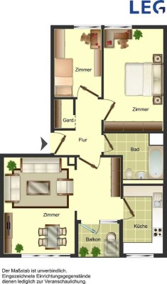 Demnächst frei! 2-Zimmer-Wohnung in Düsseldorf Garath