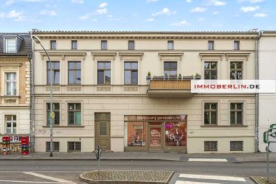IMMOBERLIN.DE - Zentral in Babelsberg! Vermietete Altbauwohnung mit ruhigem Südbalkon
