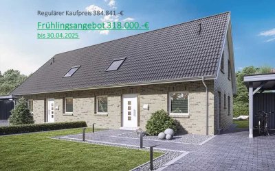 Neubau in Feldrandlage nahe Flensburg, KfW 40