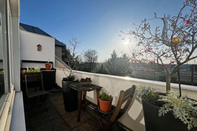 Reizendes Dachgeschoß-Juwel: zwei Terrassen und Kahlenbergblick in Floridsdorf