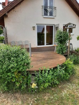 Freundliche und gepflegte 3-Raum-EG-Wohnung mit Balkon und Einbauküche in Albisheim