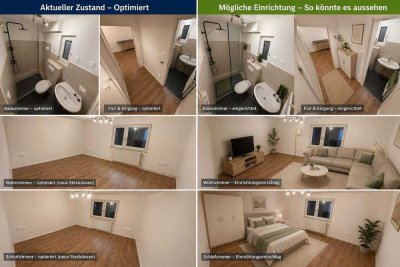 Frisch renovierte Wohnung 2 Zimmer (WHV)