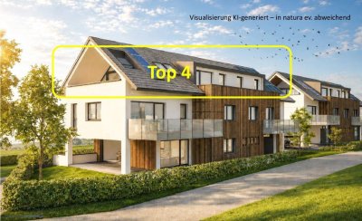 KAUF SALZBURG-STADT: NEUBAU Anfang Moosstraße - HASLBERGERWEG 31: 120 m² 4-Zimmer-Penthouse-Wohnung - mit 3 Terrassen (Süd-/West-/Ost-Terrasse) - Top W 4 - DG