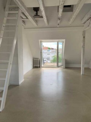 Schöne 1-Zimmer-Dachgeschosswohnung mit Balkon und EBK in Ludwigshafen am Rhein