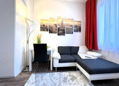 Verfügbares 1-Zimmer-Apartment, möbliert & voll ausgestattet, in der Innenstadt Aschaffenburg