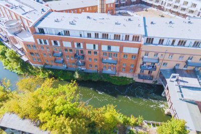 Erstbezug in der Papierfabrik Schkeuditz | Wohnen am Wasser mit besonderem Charme | Loggia | Aufzug