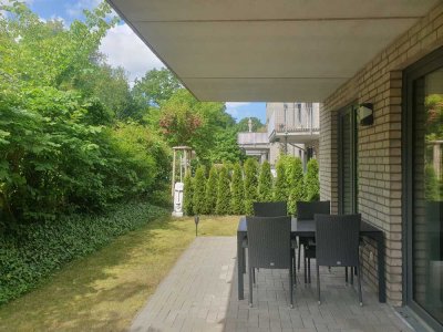 Der eigene kleine Garten zu der 2 1/2 Zimmer Eigentumswohnung